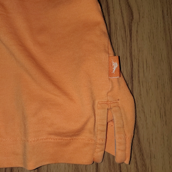 Tommy Bahama Relax Pima Cotton Short Sleeve T-Shirt Men's Large Orange Pocketed - Picture 3 of 7